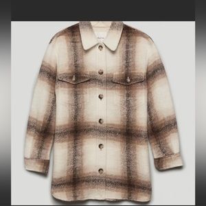 Wilfred Ganna Jacket Neutral Plaid